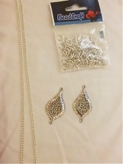silver plated chain and jump rings